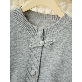 New Retro Buttoned Sweater Women's Fashionable Cardigan Top Soft and Cozy Knitwear